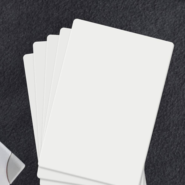 Pack of 100 Ultracard PVC Card CR80 30mil, 54mm x 86mm (W x L), White, Price Beat Guarantee