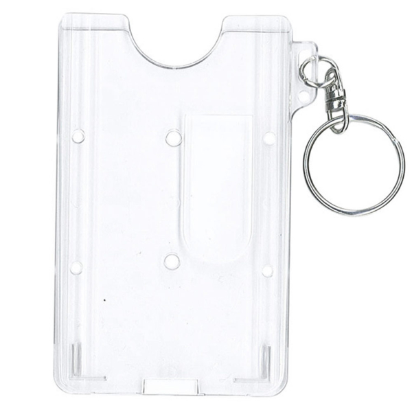 Card Sleeves with Key Chain 2 Packs Scenery Card Holder with Clear